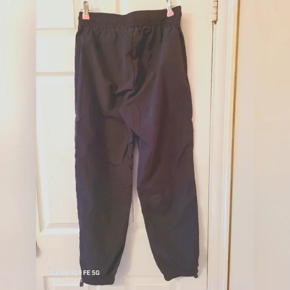 Women's Black Drawstring Pants - Picture 2 of 3